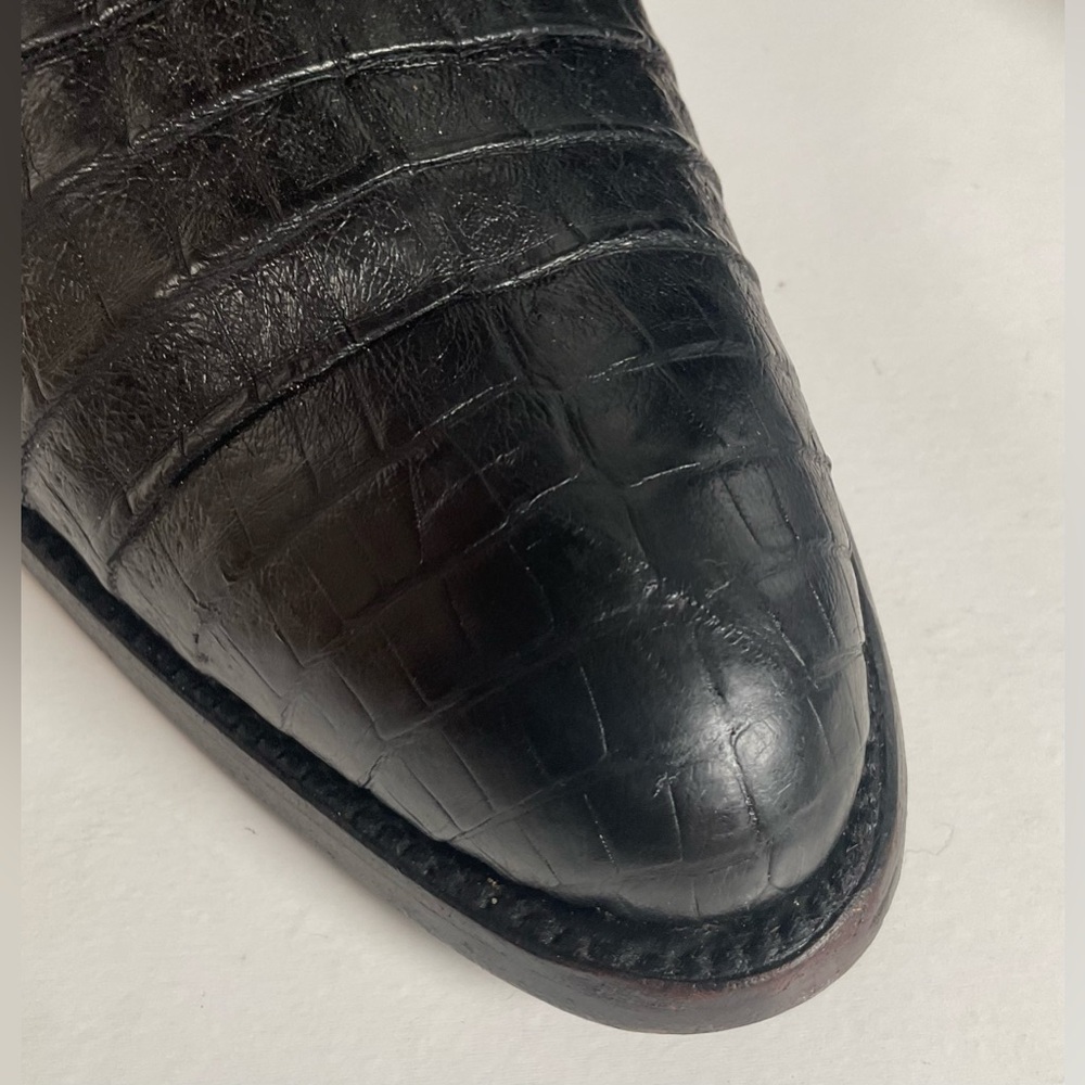 Rivers’ Royal Caiman Belly Cowboy Boots | Exotic | Tooled Inlays | Men’s 9.5 - Picture 12 of 16